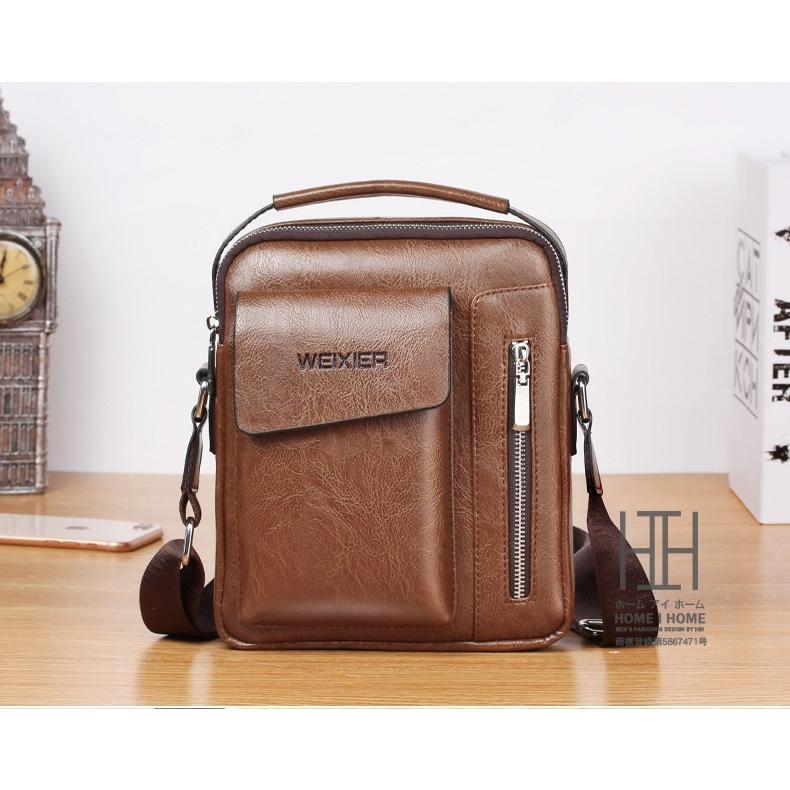 ミニトート メンズ バッグ ショルダーバッグ メンズバッグ ショルダー PU レザー トートバッグ 2WAY 手持ち 撥水 鞄 小さめ 通勤 | ホームアイホーム | 06