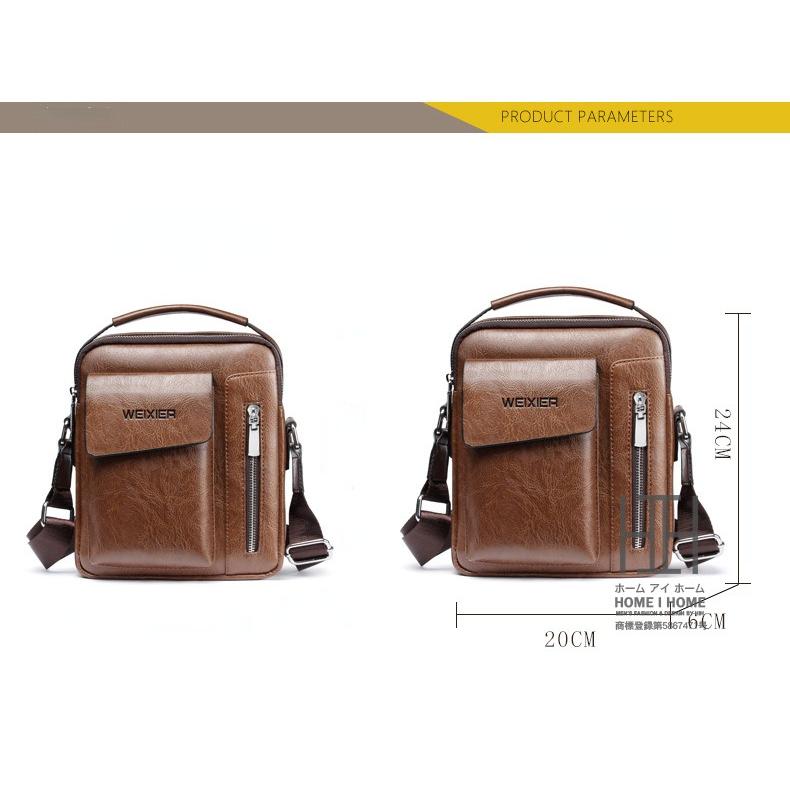 ミニトート メンズ バッグ ショルダーバッグ メンズバッグ ショルダー PU レザー トートバッグ 2WAY 手持ち 撥水 鞄 小さめ 通勤 | ホームアイホーム | 12