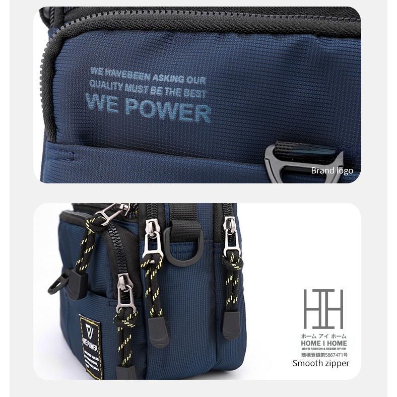 ウエストポーチ 2WAY ショルダーバッグ 撥水 メンズ レディース ミニショルダーバッグ サコッシュ 斜め掛け ミニ 鞄 メンズバッグ 黒 | ホームアイホーム | 19