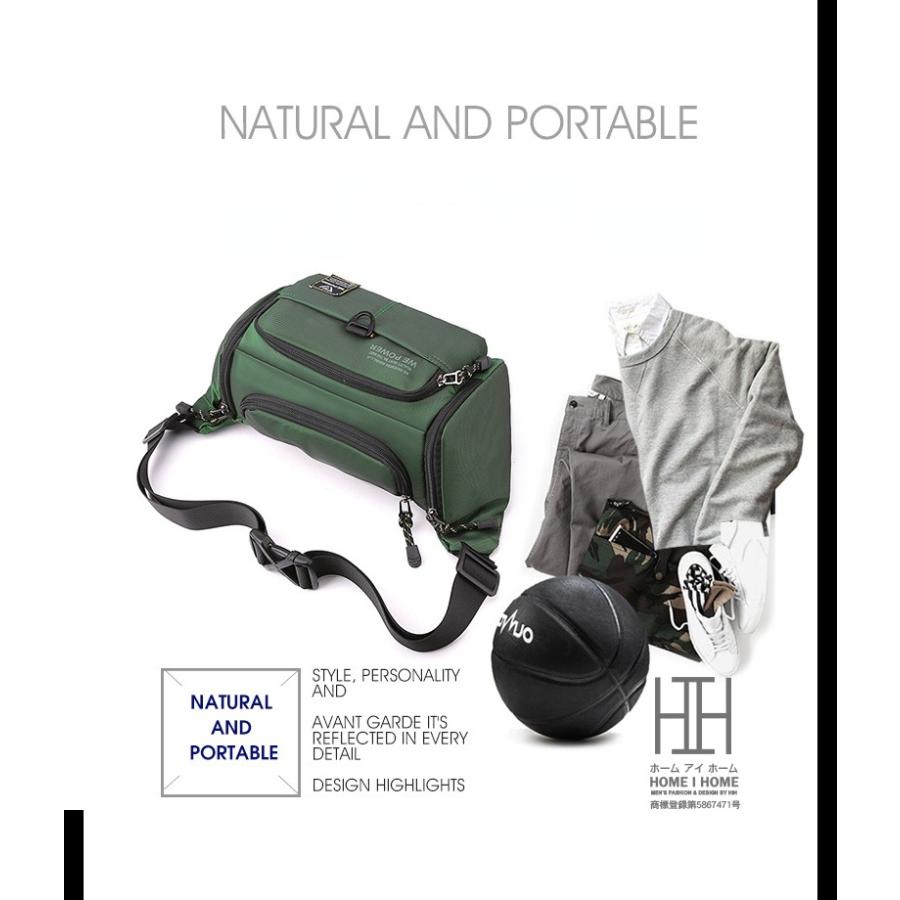 ウエストバッグ バディバッグ 撥水 ショルダーバッグ ナイロンバッグ メンズ ビッグサイズ 通学 アメカジ ストリート ユニセックス アウトドア | ホームアイホーム | 06