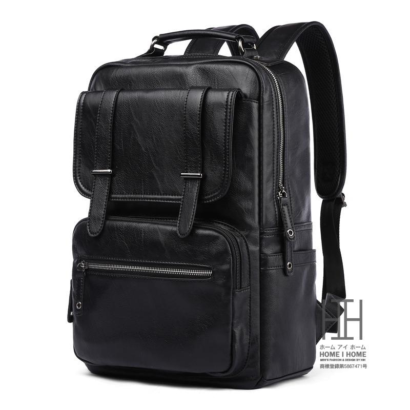 リュック メンズ 大容量 レザー 革 スクエア バックパック撥水 防汚 リュックサック デイパック バッグ 通勤 通学 ビジネス 学生 アウトドア | ホームアイホーム | 01