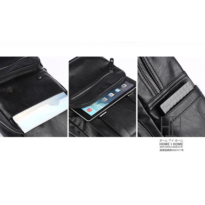 リュック メンズ 大容量 レザー 革 スクエア バックパック撥水 防汚 リュックサック デイパック バッグ 通勤 通学 ビジネス 学生 アウトドア | ホームアイホーム | 05