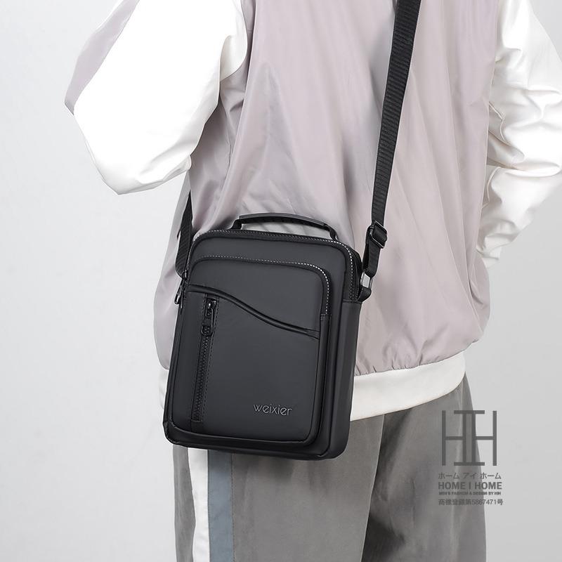 ショルダーバッグ ショルダー PU レザー トートバッグ 2WAY 手持ち 撥水 ミニトート メンズバッグ パーティー 通勤 デイリー  黒 | ホームアイホーム