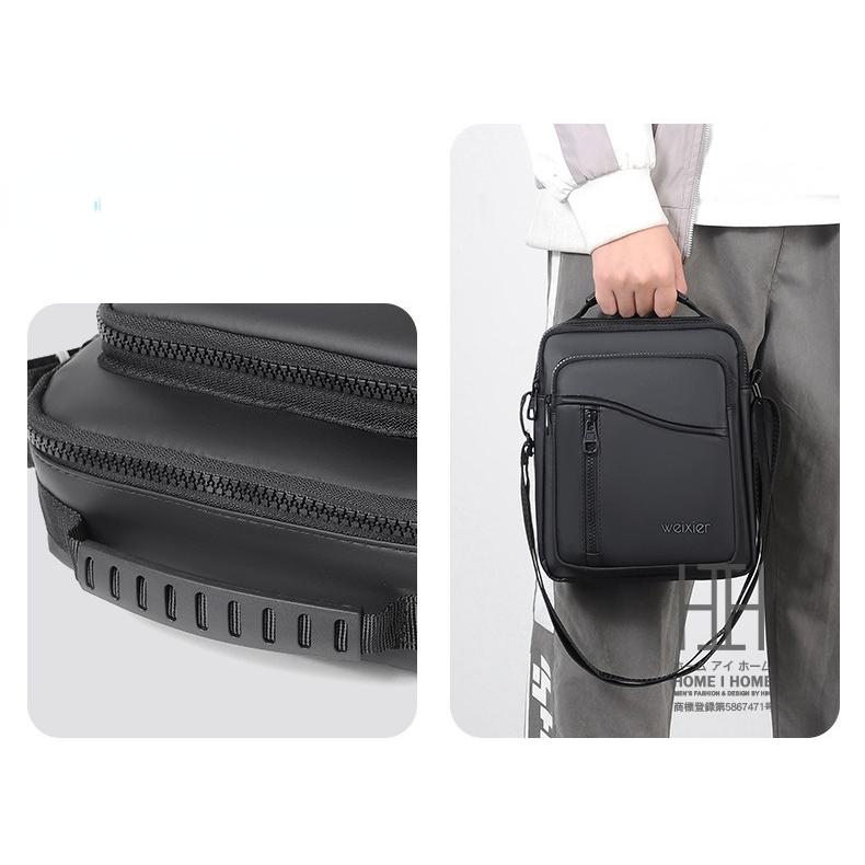 ショルダーバッグ ショルダー PU レザー トートバッグ 2WAY 手持ち 撥水 ミニトート メンズバッグ パーティー 通勤 デイリー  黒 | ホームアイホーム | 02