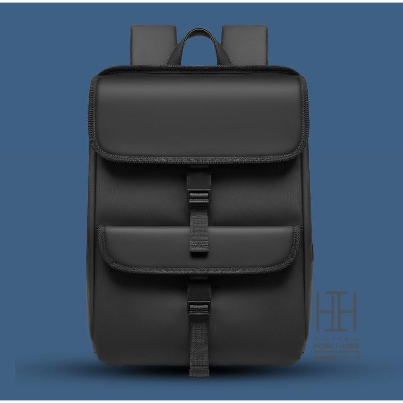 ビジネスリュック 大容量 撥水 USB口 通勤 メンズ リュック リュックサック 通学 出張 ノートPC対応 A4 B4 シンプル ユニセックス | ホームアイホーム | 02