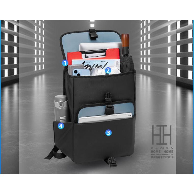 ビジネスリュック 大容量 撥水 USB口 通勤 メンズ リュック リュックサック 通学 出張 ノートPC対応 A4 B4 シンプル ユニセックス | ホームアイホーム | 06