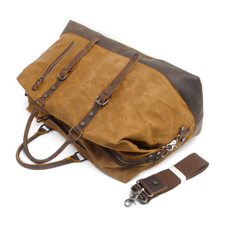 ボストンバッグ 超大容量 旅行鞄かばん 高級キャンバス メンズ 帆布 2WAY ショルダー付き 旅行 出張底鋲付き 新生活 実用的 ギフト プレゼント | ホームアイホーム | 15