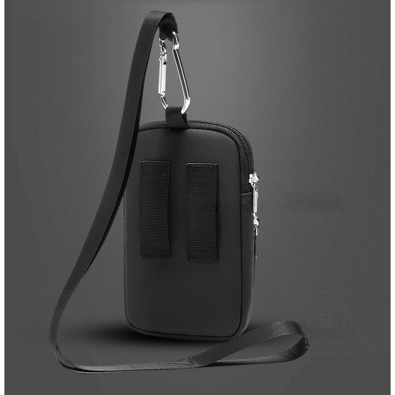 スマホポーチ ショルダーバッグ ウエストポーチ 斜め掛け 撥水 ミニショルダーバッグ 財布 多機能 ミニバッグ 肩掛け カジュアル シンプル | ホームアイホーム | 06