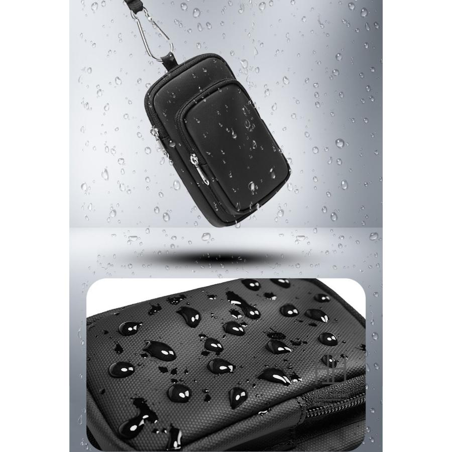 スマホポーチ ショルダーバッグ ウエストポーチ 斜め掛け 撥水 ミニショルダーバッグ 財布 多機能 ミニバッグ 肩掛け カジュアル シンプル | ホームアイホーム | 07