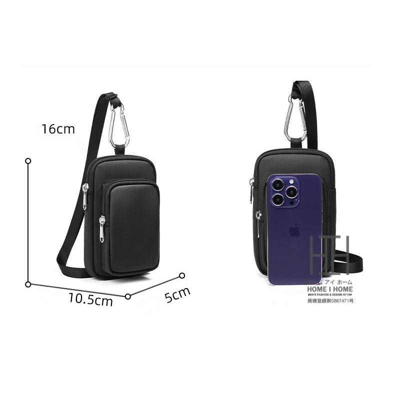 スマホポーチ ショルダーバッグ ウエストポーチ 斜め掛け 撥水 ミニショルダーバッグ 財布 多機能 ミニバッグ 肩掛け カジュアル シンプル | ホームアイホーム | 09