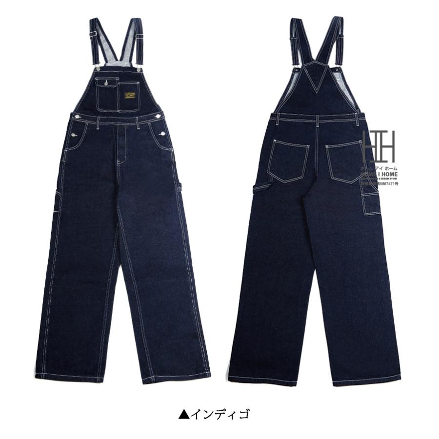 デニム オーバーオール メンズ おしゃれ アウトドア キャンプ 作業服 男女兼用 インディゴ ストライプデニム メンズ レディース 大きいサイズ ユニセックス | ホームアイホーム | 04
