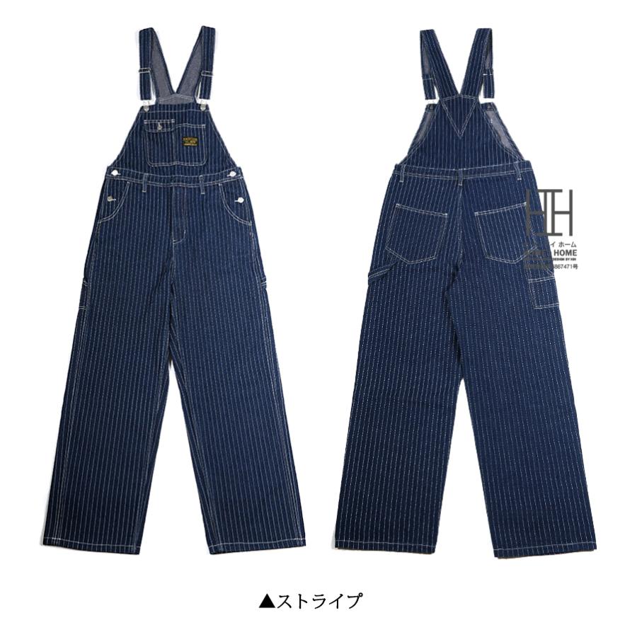 デニム オーバーオール メンズ おしゃれ アウトドア キャンプ 作業服 男女兼用 インディゴ ストライプデニム メンズ レディース 大きいサイズ ユニセックス | ホームアイホーム | 05