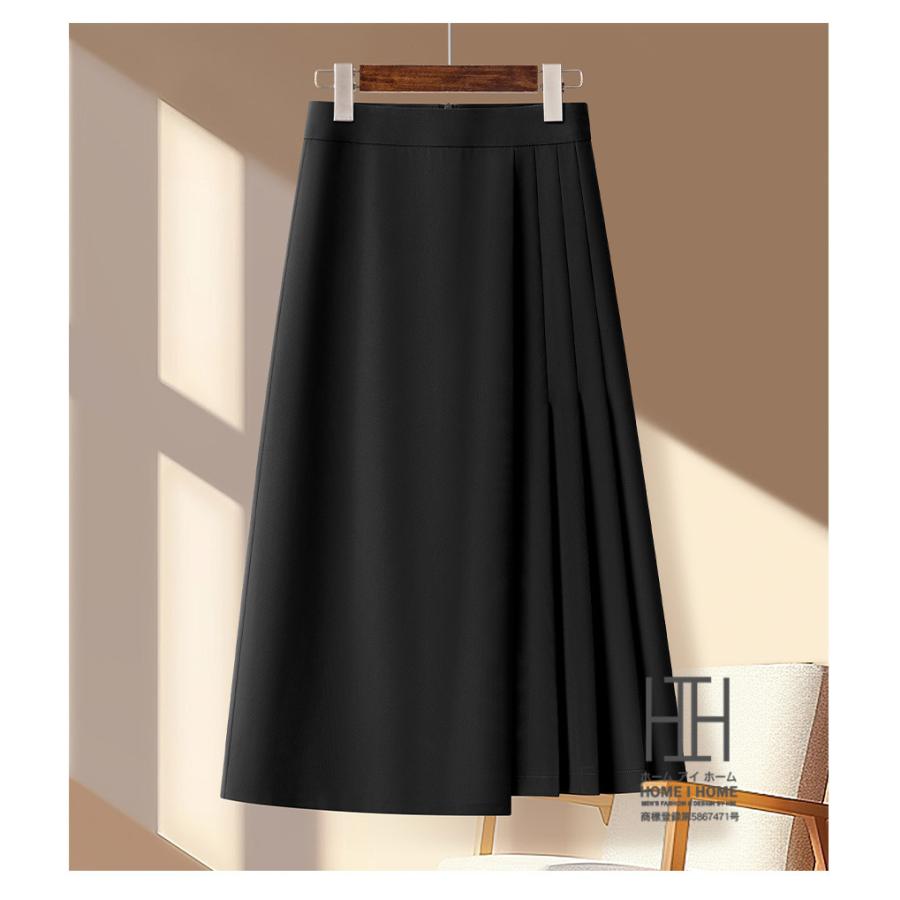 オフィス ロング スカート フォーマル レディース プリーツスカート 大きいサイズ ロングスカート 通勤 通学 おしゃれ Aラインスカート マキシスカート OL 面接 | ホームアイホーム | 05