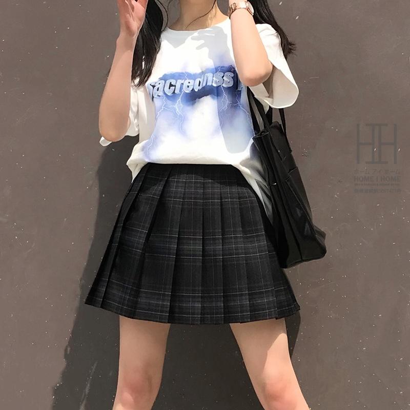 プリーツスカート レディース チェック柄 ミニスカート 学生 高校生 フレアスカート 可愛い 膝上 スクール JK制服 スカート丈 選べる 43cm 48cm 10色展開 通学 | ホームアイホーム | 11