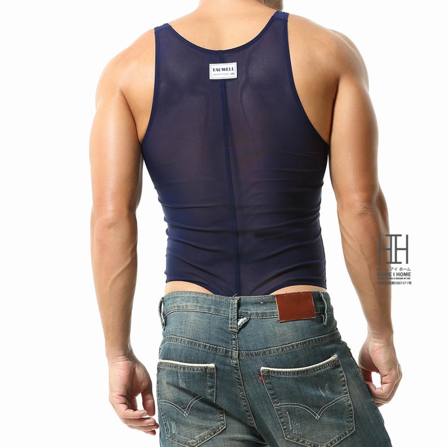 シースルー ボディスーツ インナー 下着 メンズ ハイカットレッグ 上下一体 レスリングウェア メッシュ メンズ下着 Tバック仕様 ジャンプスーツ | ホームアイホーム | 11