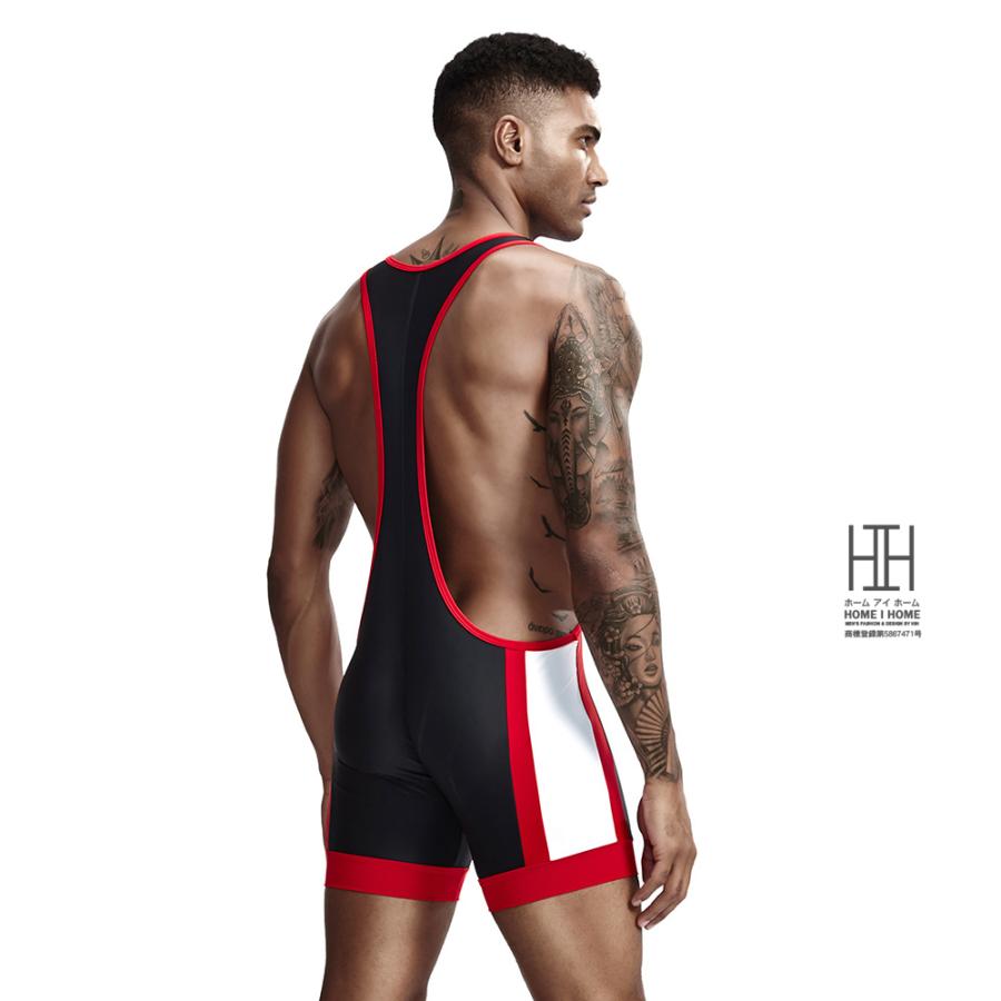 ボディスーツ メンズ レスリングウェア シングレット メンズインナー ボディスーツ 男性 レスリングウェア シングレット メンズインナー お洒落インナー | ホームアイホーム | 18