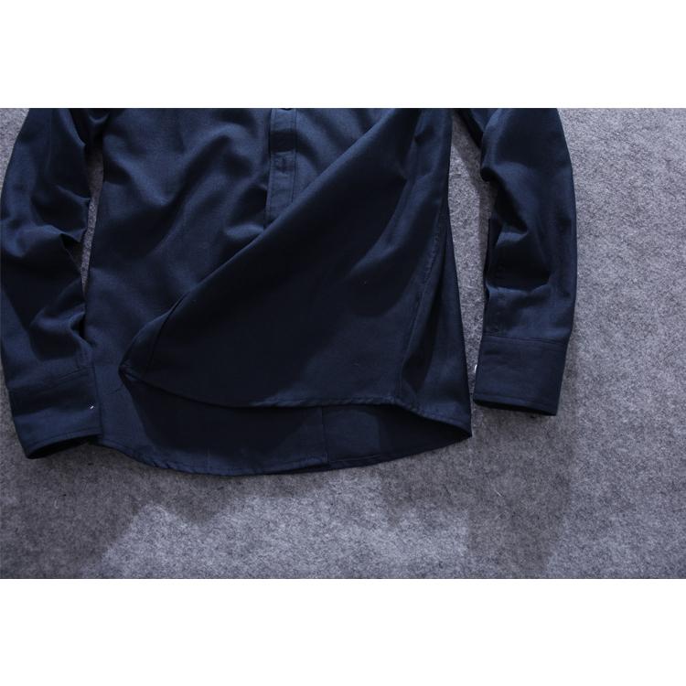 オックスフォードシャツ ボタンダウン 長袖 メンズ ワンポイント 刺繍入り ロゴ コットン おしゃれ スタイリッシュ お兄系 カジュアル トップス 羽織り | ホームアイホーム | 10