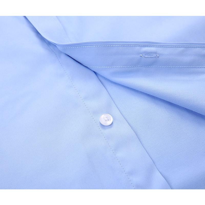 ワイシャツ Yシャツ 黒ワイシャツ 長袖 白シャツ メンズ 制服 ビジネス ドレス | ホームアイホーム | 17