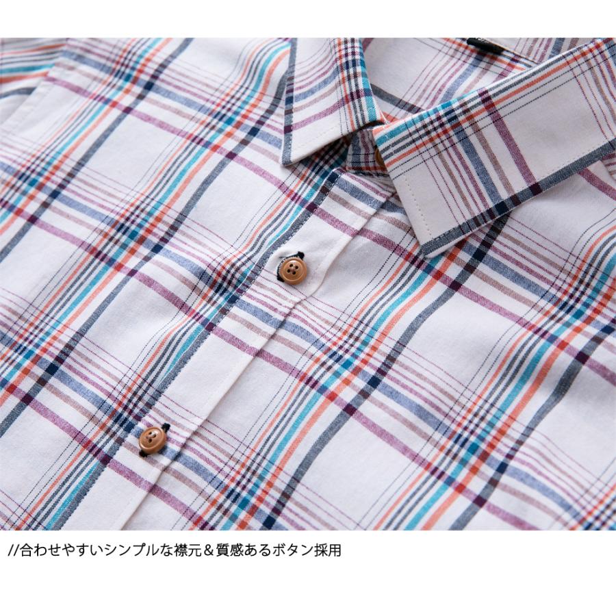 シャツ メンズ チェックシャツ 長袖シャツ 綿 通気 通勤 仕事 春秋 カジュアルシャツ カジュアル おしゃれ チェック レギュラー ギンガムチェック 柄シャツ | ホームアイホーム | 04
