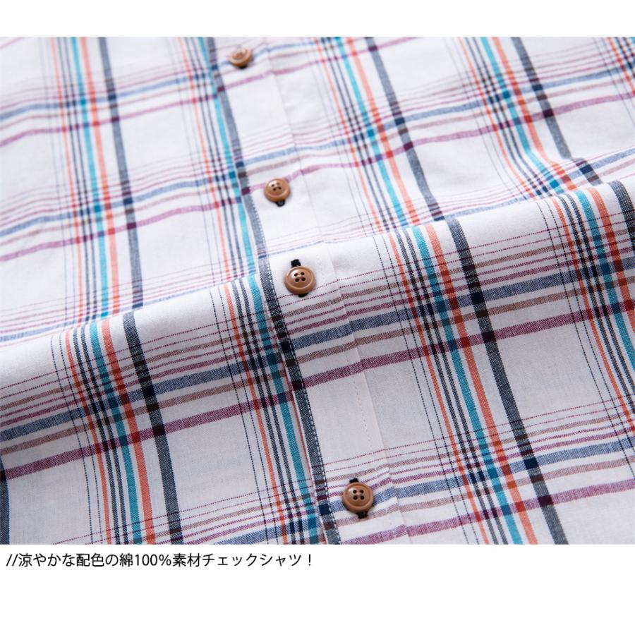 シャツ メンズ チェックシャツ 長袖シャツ 綿 通気 通勤 仕事 春秋 カジュアルシャツ カジュアル おしゃれ チェック レギュラー ギンガムチェック 柄シャツ | ホームアイホーム | 06