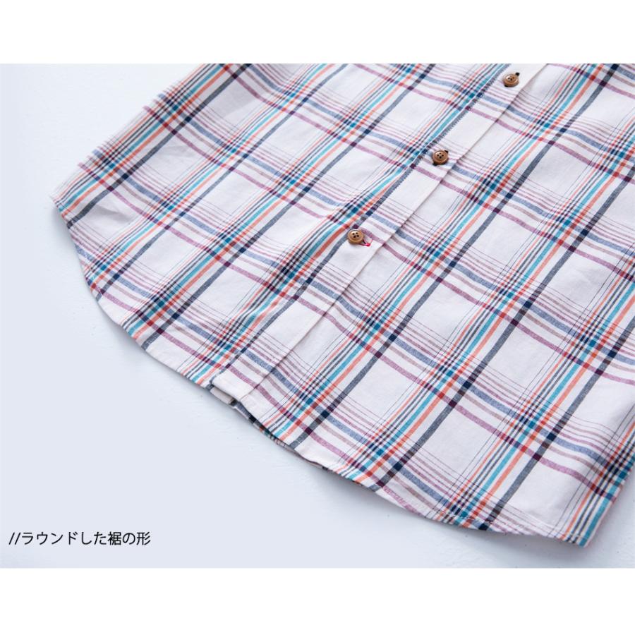 シャツ メンズ チェックシャツ 長袖シャツ 綿 通気 通勤 仕事 春秋 カジュアルシャツ カジュアル おしゃれ チェック レギュラー ギンガムチェック 柄シャツ | ホームアイホーム | 07