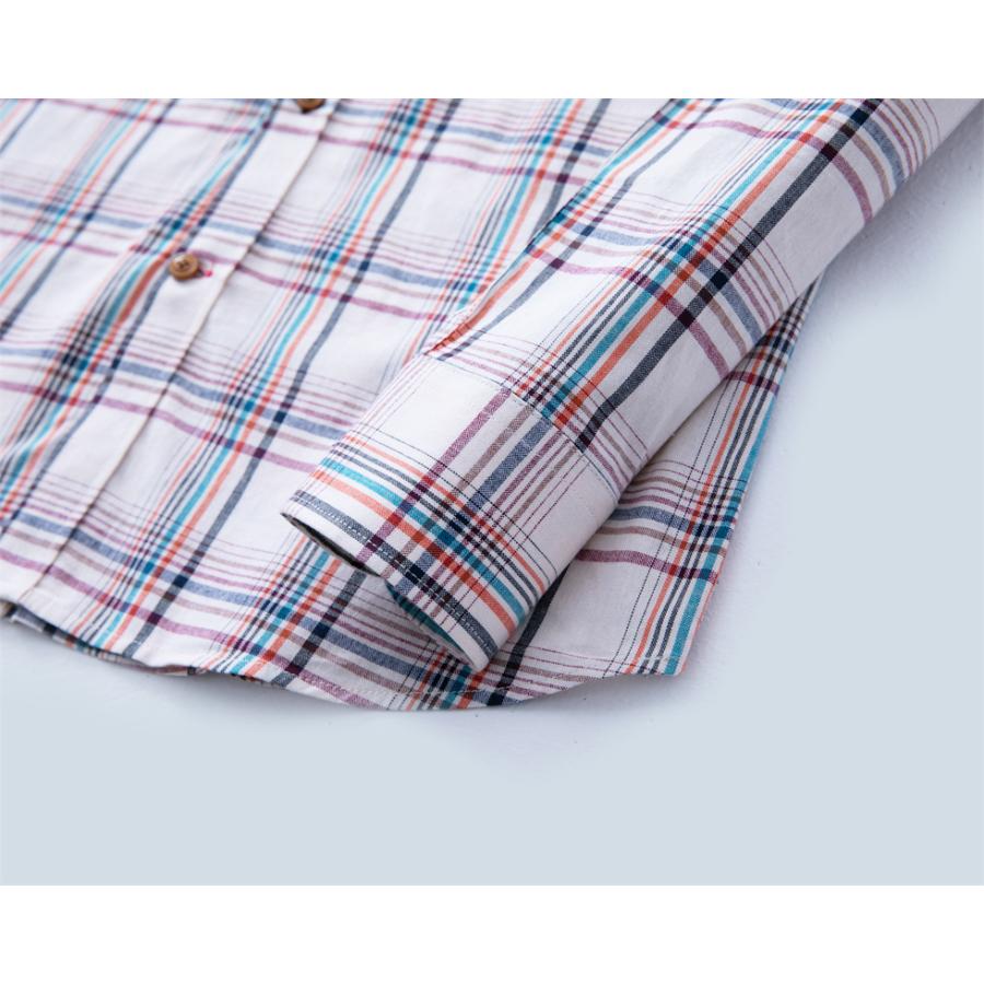 シャツ メンズ チェックシャツ 長袖シャツ 綿 通気 通勤 仕事 春秋 カジュアルシャツ カジュアル おしゃれ チェック レギュラー ギンガムチェック 柄シャツ | ホームアイホーム | 08