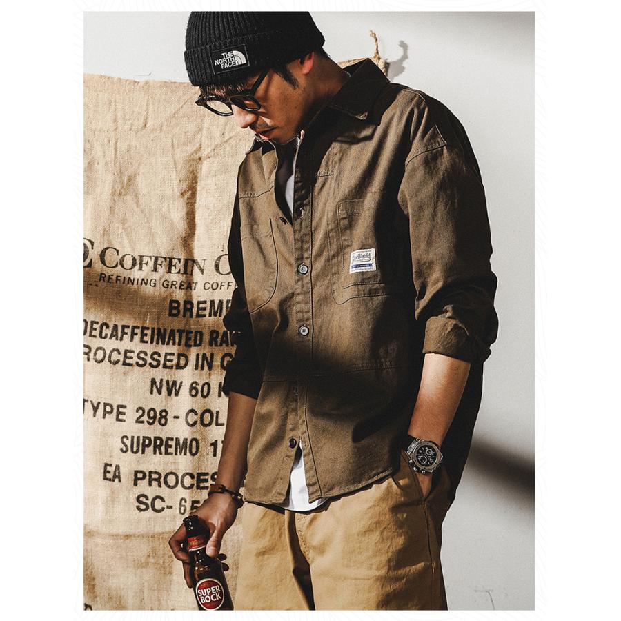 ミリタリージャケット メンズ 長袖 ワークシャツ 白シャツ ライトジャケット アメカジ カジュアル ストリート オシャレ コットン メンズファッション | ホームアイホーム | 16