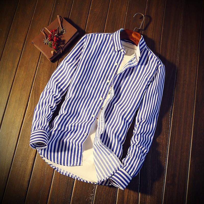 シャツ メンズ ストライプ 長袖 カラフル ファッション カジュアル オシャレ | ホームアイホーム | 01