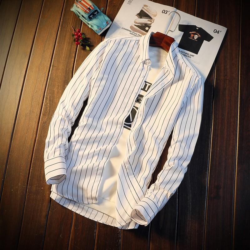 シャツ メンズ ストライプ 長袖 カラフル ファッション カジュアル オシャレ | ホームアイホーム | 05