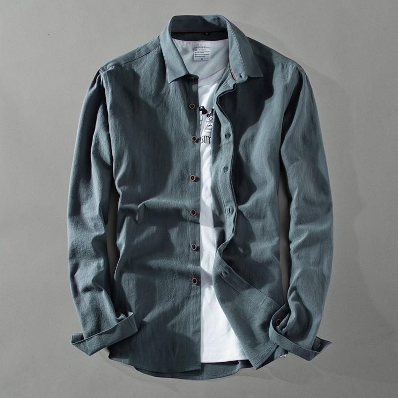 カジュアルシャツ メンズ 無地 長袖柔らかい 白シャツ カラフル カジュアル ビジカジ | ホームアイホーム | 03