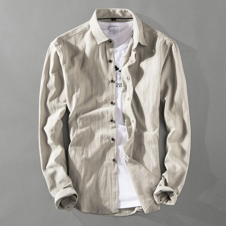 カジュアルシャツ メンズ 無地 長袖柔らかい 白シャツ カラフル カジュアル ビジカジ | ホームアイホーム | 06