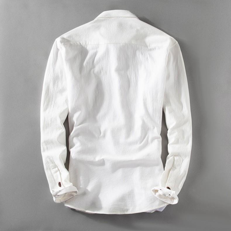 カジュアルシャツ メンズ 無地 長袖柔らかい 白シャツ カラフル カジュアル ビジカジ | ホームアイホーム | 08