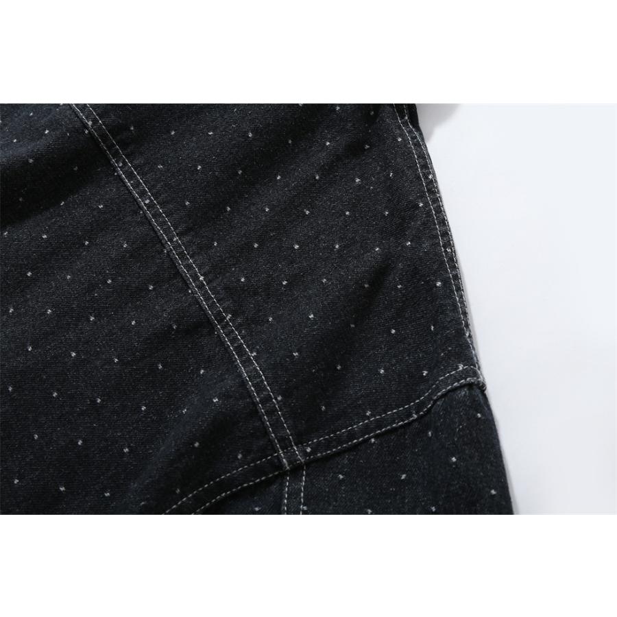 シャツジャケット メンズ カバーオール ジャケット ブルゾン デニムジャケット Gジャン おしゃれ 総柄 大きめポケット付き 30代 40代 50代 トラッカージャケット | ホームアイホーム | 07