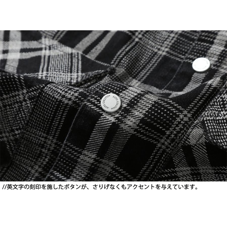 ジャケット ブルゾン シャツジャケット メンズ カバーオール デニム 千鳥格子 チェック柄 Gジャン 春 秋 カジュアル きれいめ おしゃれ 大きいサイズ 両ポケット | ホームアイホーム | 06