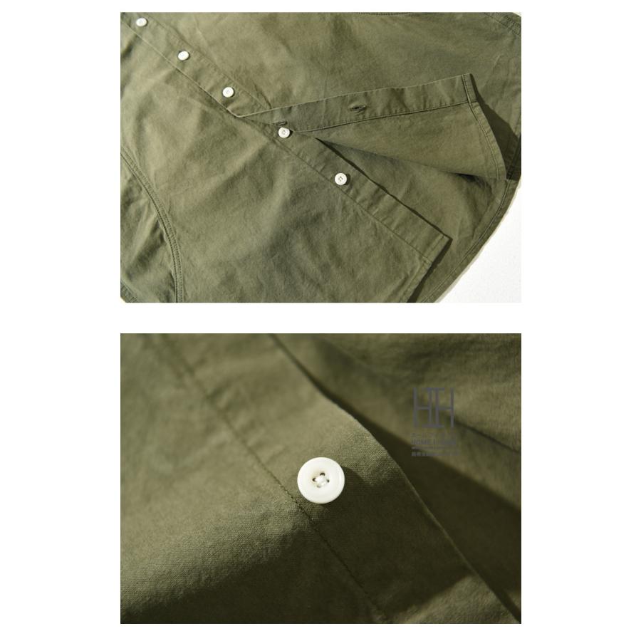 カジュアルシャツ シャツ メンズ 長袖 メンズシャツ レギュラーカラー ステッチワーク コットン 綿100 無地 シンプル おしゃれ ウォッシュ メンズファッション | ホームアイホーム | 14