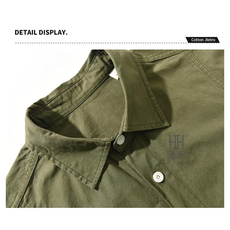 カジュアルシャツ シャツ メンズ 長袖 メンズシャツ レギュラーカラー ステッチワーク コットン 綿100 無地 シンプル おしゃれ ウォッシュ メンズファッション | ホームアイホーム | 12