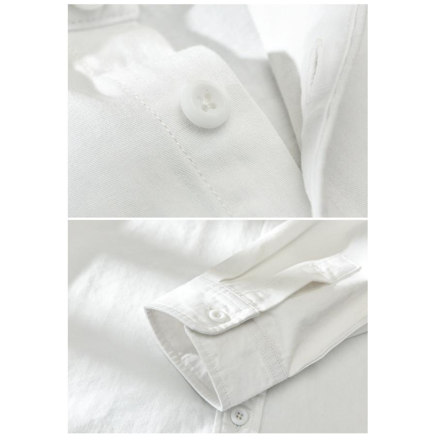 カジュアルシャツ 白シャツ 長袖 メンズ ワーク 作業 ポケット付きシンプル 羽織り | ブランド登録なし | 10