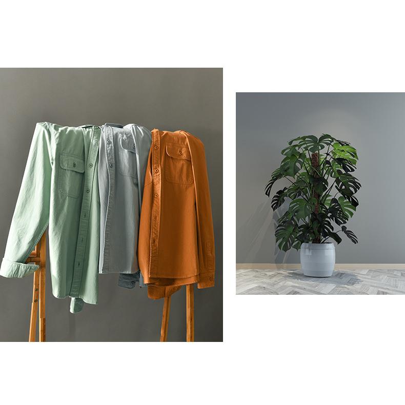 カジュアルシャツ 白シャツ 長袖 メンズ ワーク 作業 ポケット付きシンプル 羽織り | ブランド登録なし | 03