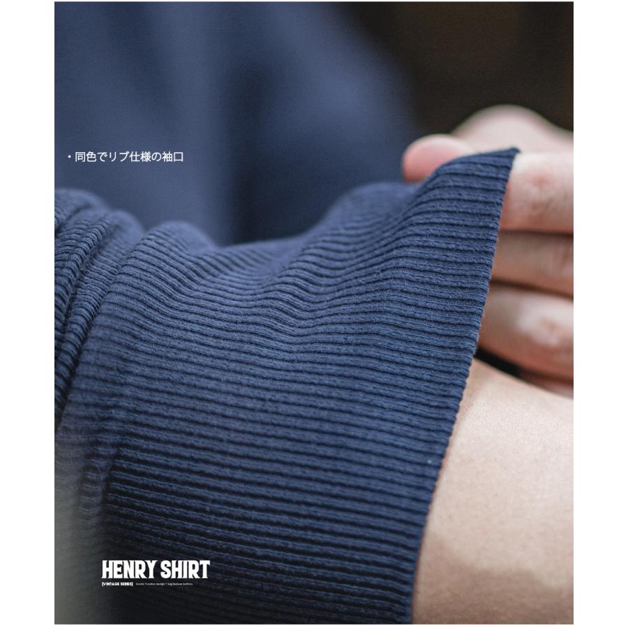 ヘンリーネックtシャツ メンズ 長袖 ストレッチ tシャツ Vネック Yネック ヘビーウェイト スリム ヘンリーネック カットソー ロンt 長袖tシャツ 無地tシャツ | ホームアイホーム | 12
