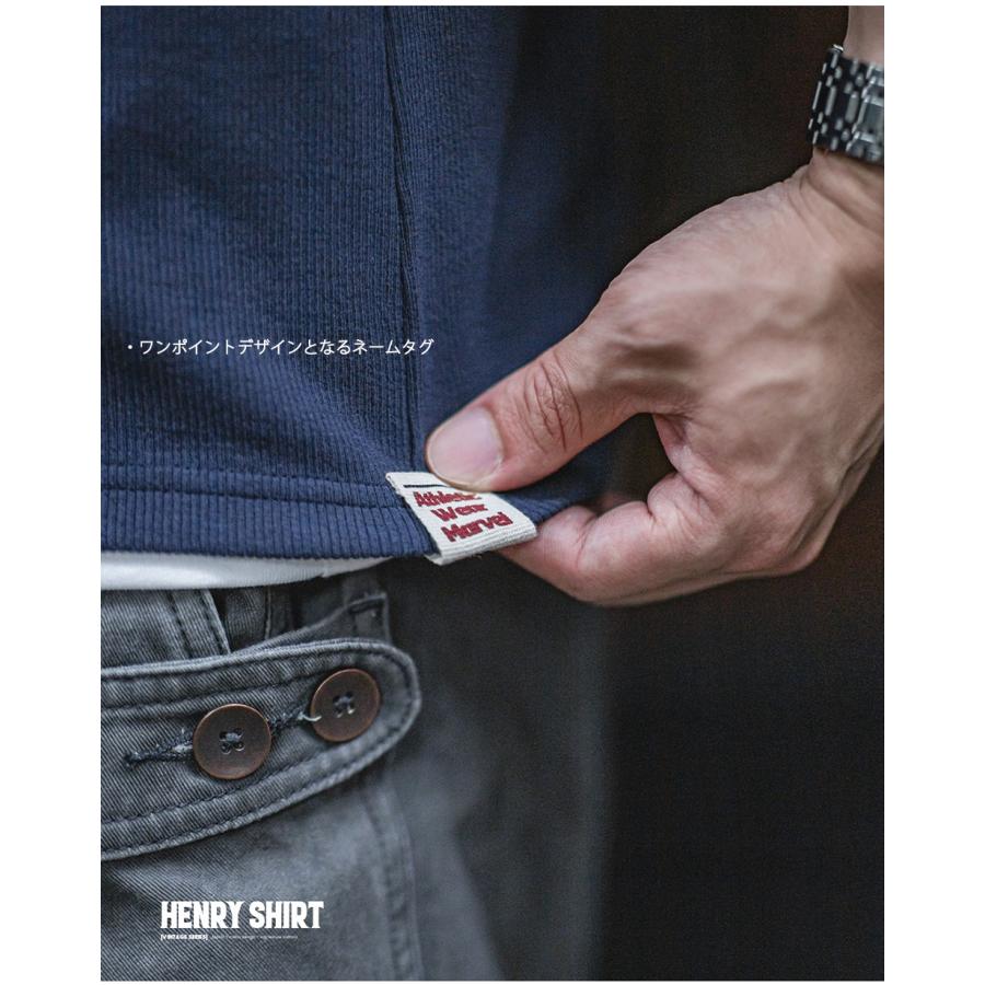 ヘンリーネックtシャツ メンズ 長袖 ストレッチ tシャツ Vネック Yネック ヘビーウェイト スリム ヘンリーネック カットソー ロンt 長袖tシャツ 無地tシャツ | ホームアイホーム | 13