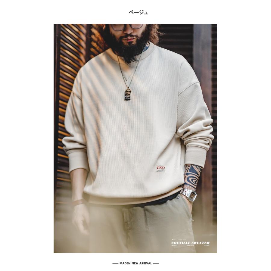 tシャツ トレーナー メンズ 長袖 クルーネック スウェット パーカー Vガゼット 秋 冬 カットソー 長袖tシャツ プルオーバートップス ロンt アメカジ ゆったり | ホームアイホーム | 13