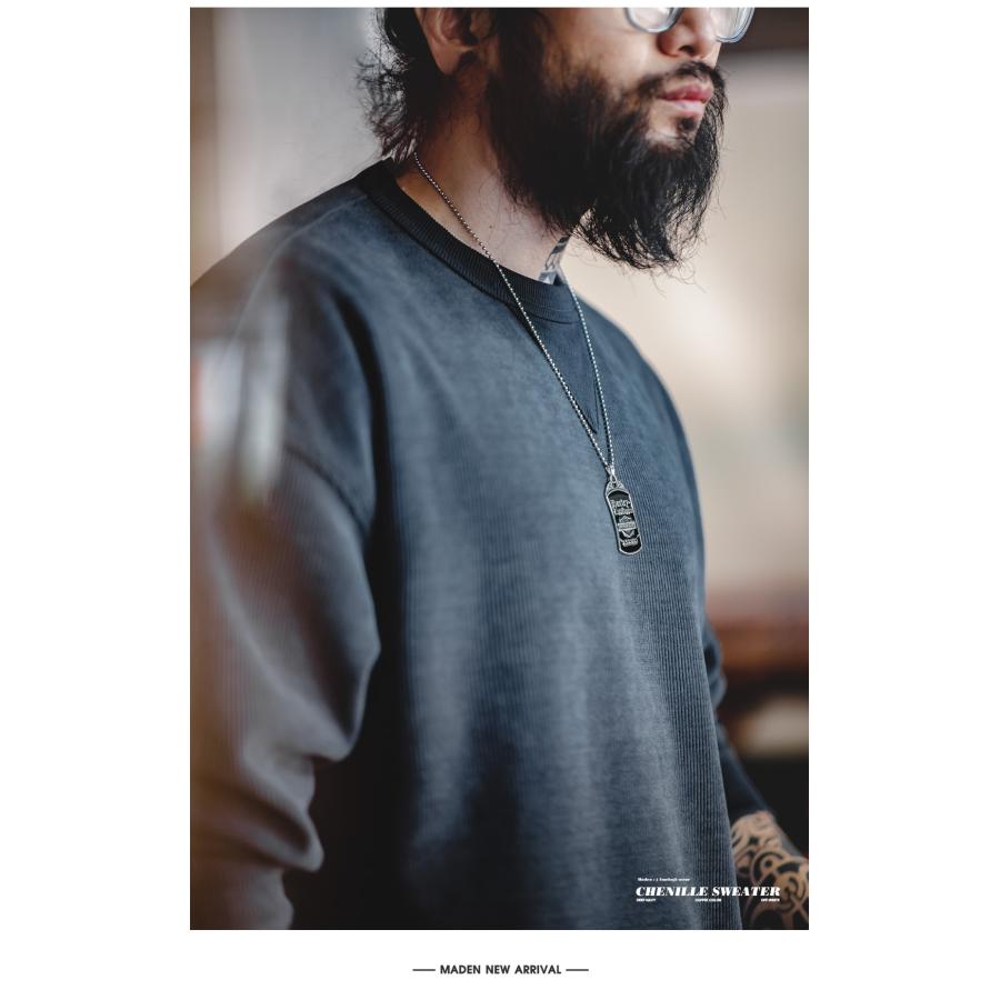 tシャツ トレーナー メンズ 長袖 クルーネック スウェット パーカー Vガゼット 秋 冬 カットソー 長袖tシャツ プルオーバートップス ロンt アメカジ ゆったり | ホームアイホーム | 12