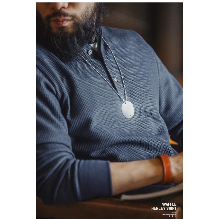 tシャツ メンズ 長袖 ワッフル生地 ヘンリーネックtシャツ 無地 ゆったり カジュアル シンプル アメカジ おしゃれ カットソー ロンt Tシャツ トップス 春 秋 冬 | ホームアイホーム | 08