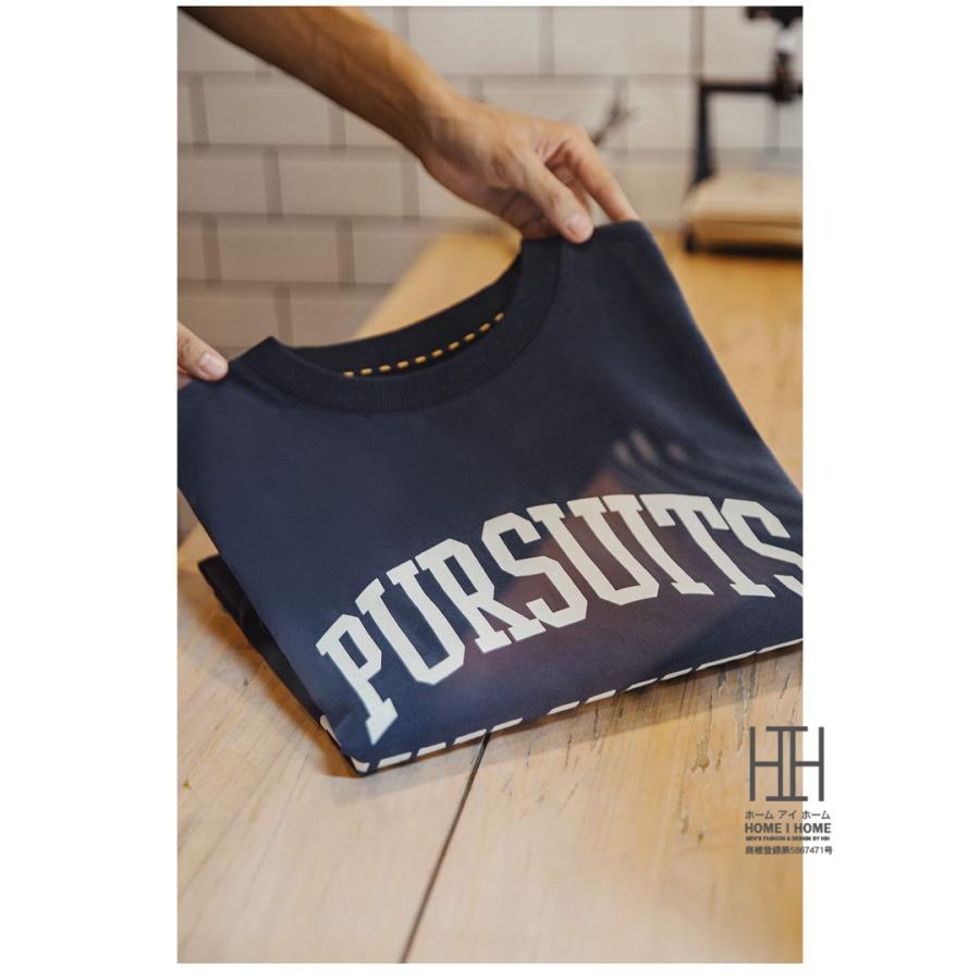 Tシャツ メンズ 長袖 長袖Tシャツ メンズ ロンT メンズ ロゴT スローガン クルーネック 大きいサイズ 綿100 Tシャツ メンズ おしゃれ インナー トップス 厚手 | ホームアイホーム | 02