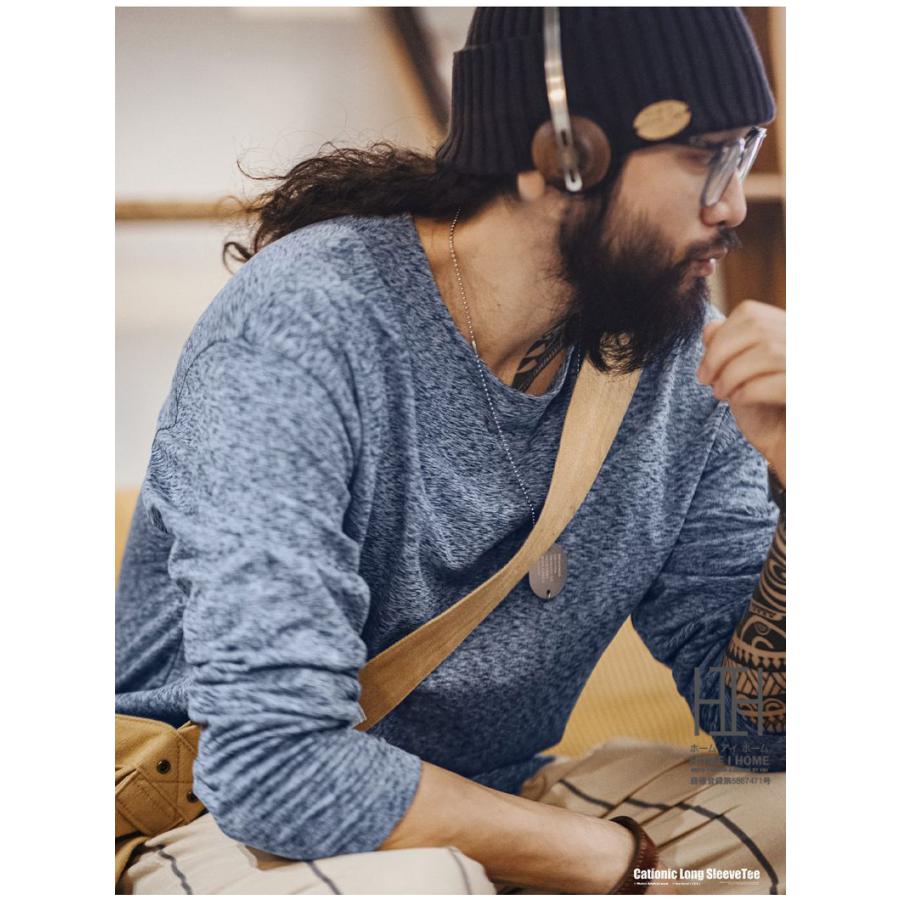 Tシャツ メンズ 長袖 長袖tシャツ メンズ ロンT メンズtシャツ 両面フリース アメカジ ストレッチ クルーネック 大きいサイズ おしゃれ オーバーサイズ 春 春服 | ホームアイホーム | 10