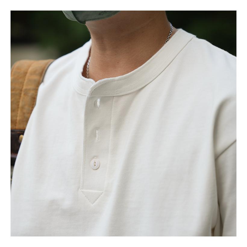 tシャツ Tシャツ メンズ カットソー 長袖ヘンリーネック 柔らかい 無地 シンプル カジュアル アメカジ おしゃれ きれいめ 春 秋 冬 インナー | ホームアイホーム | 16