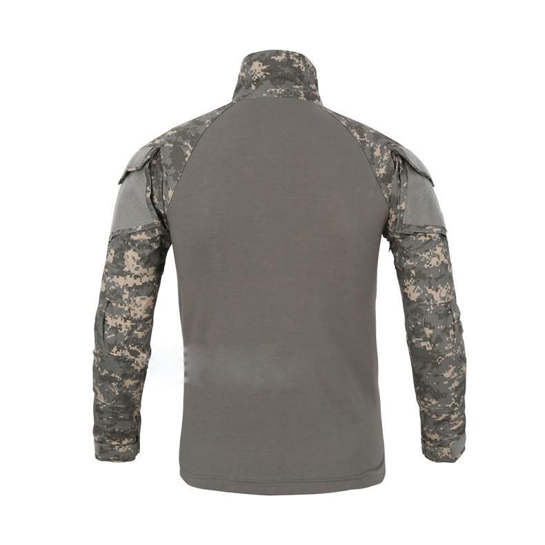 Tシャツ メンズ 迷彩 長袖 切り替え 通気 速乾 ヘンリーネック ミリタリー系 カジュアル スポーツ | ホームアイホーム | 11