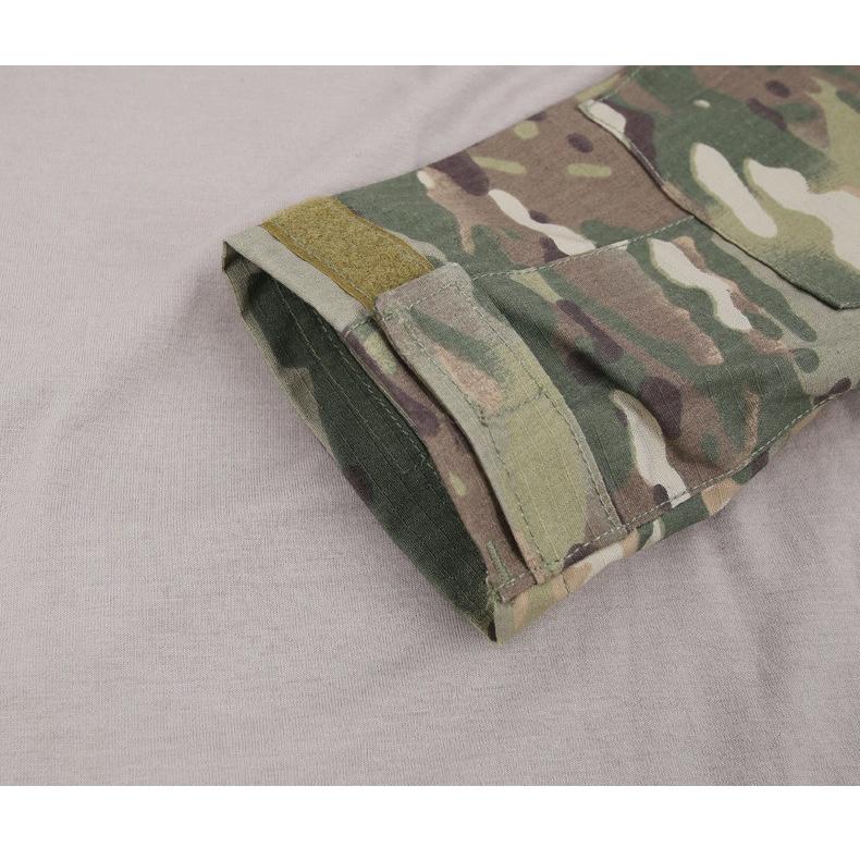 Tシャツ メンズ 迷彩 長袖 切り替え 通気 速乾 ヘンリーネック ミリタリー系 カジュアル スポーツ | ホームアイホーム | 12