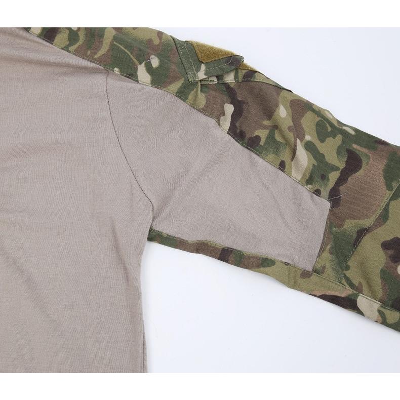 Tシャツ メンズ 迷彩 長袖 切り替え 通気 速乾 ヘンリーネック ミリタリー系 カジュアル スポーツ | ホームアイホーム | 14
