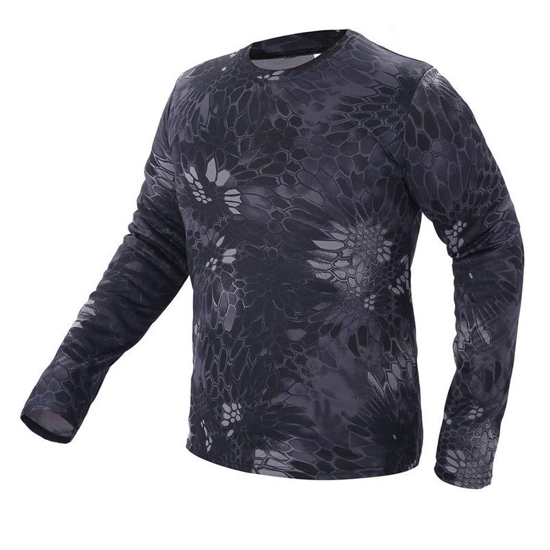 Tシャツ メンズ モフラージュティーシャツ 長袖 迷彩 吸汗速乾 立体裁断 通気 スポーツ 軽量 | ホームアイホーム | 04